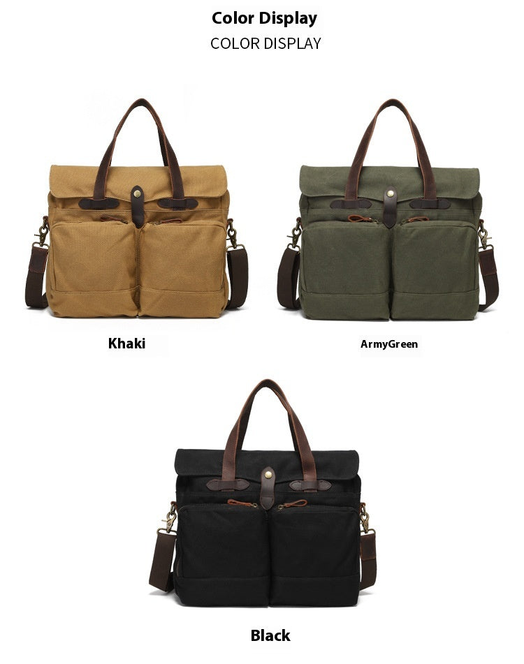 Portable Briefcase Men's One-shoulder Crossbody Outdoor Travel