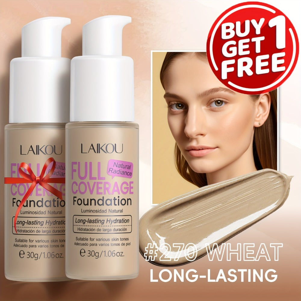 LALKOU 30g Liquid Foundation Two-Bottle Set with Pump Dispensers and Six Shades from Ivory to Tan — image 11