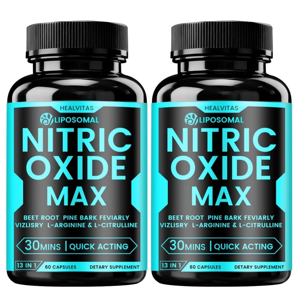 Dietary Supplement Capsules with HEALVITAS Label, L-Arginine, L-Citrulline, AAKG and 60 Count — image 10