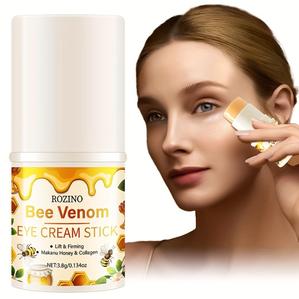 ROZINO Bee Venom and Honey Eye Cream Stick, 3.8g in a Compact White Twist-Up Cosmetic Tube — image 5