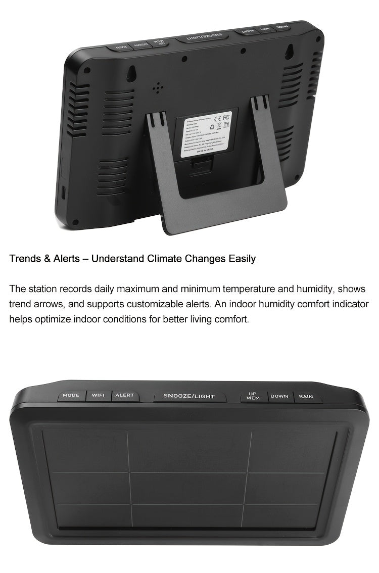 WiFi Weather Station | 7-in-1 Rain Gauge Wind Speed App Forecast — image 15