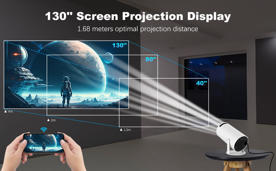 Home HD Projector Bluetooth Portable Mini 4K Mini Phone Y5S Home Theater Projector