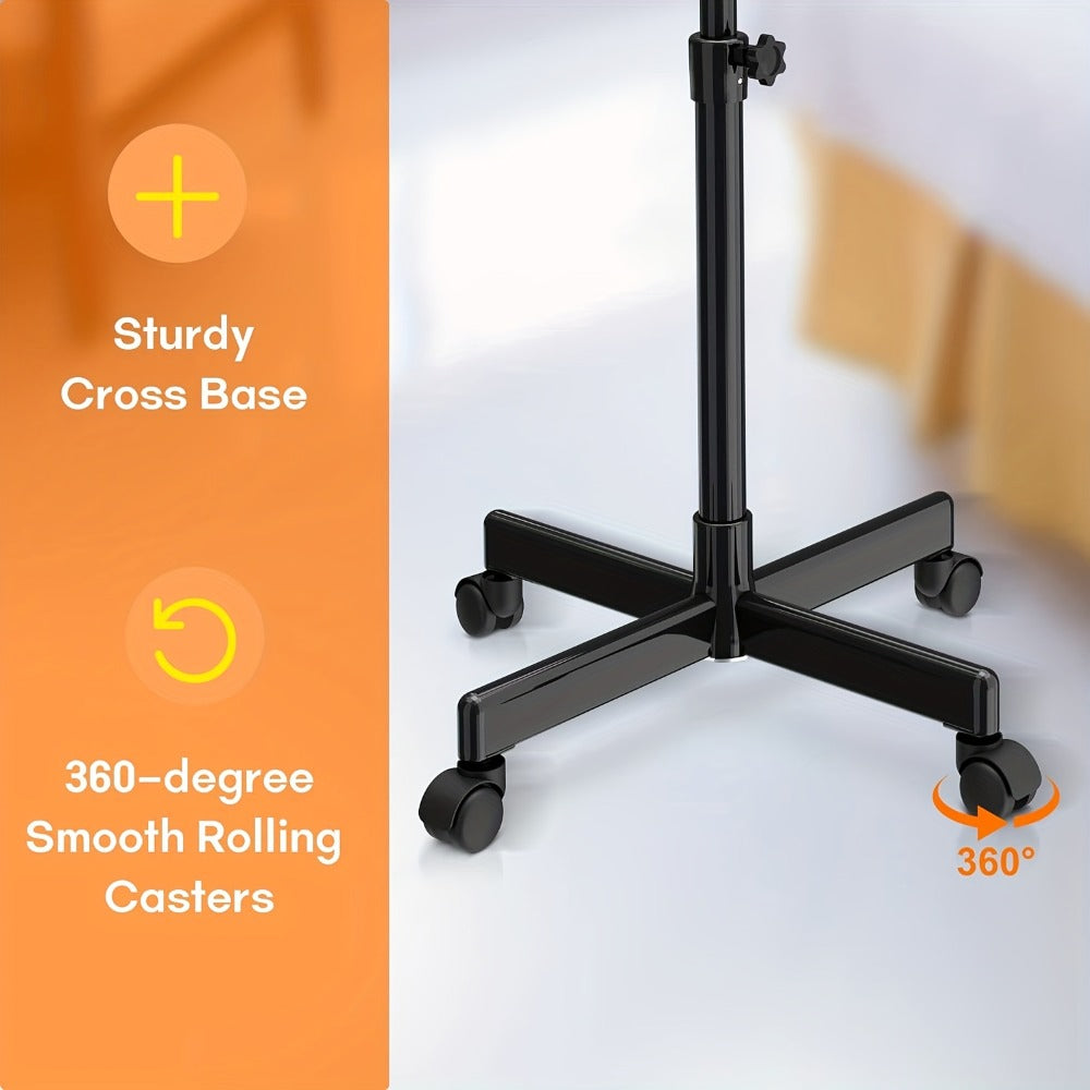 Rolling Facial Steamer with Black or White Head, Removable 250 ml Tank and Adjustable Stand Heights — image 7