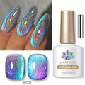 Gel Nail Polish in 10ml 9D Holographic Rainbow Cat-Eye with Magnetic Swirl and UV/LED Cure — image 19