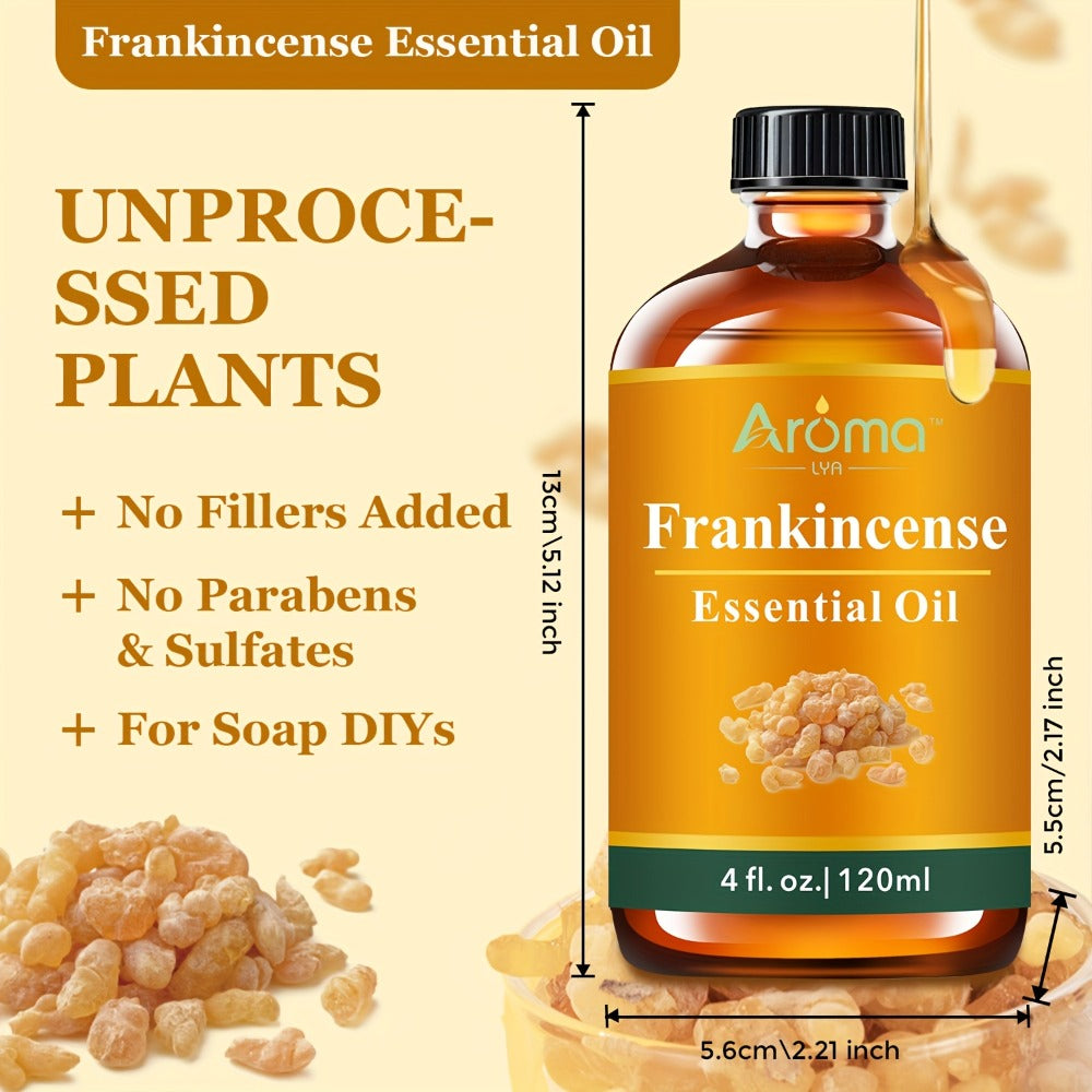 Essential Oil Frankincense 120ml Dropper Bottle with Warm Resinous Scent for Diffuser and Candles — image 5