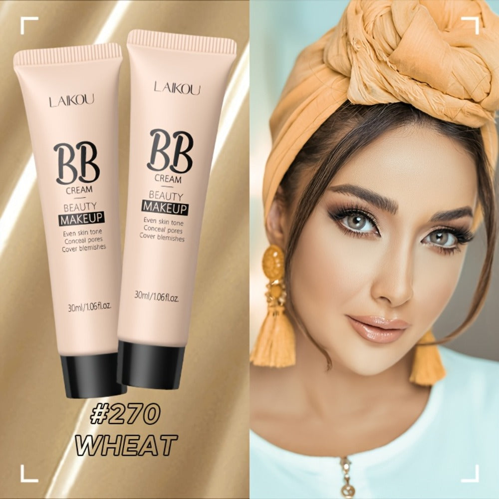 BB Cream 2 Pcs Set Waterproof, Pore-Minimizing Full Coverage Foundation with Blemish Concealer & Glycerin Hydration — image 1