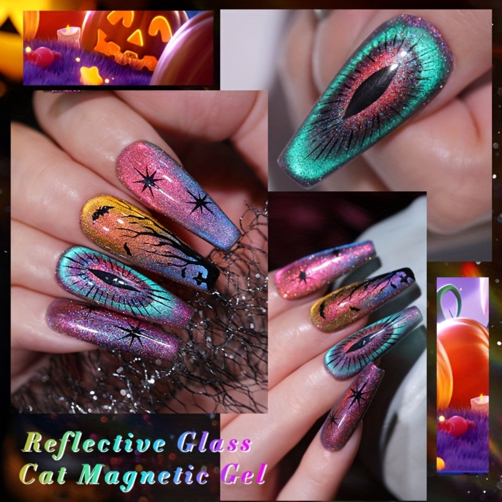6-Piece Magnetic Cat-Eye Gel Nail Polish Set with Double-Light Reflection — image 8