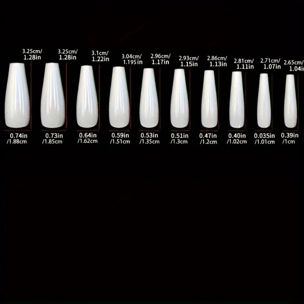 Press On Nails 120-Piece Extra-Long Five-Box Cosmic Eye Rhinestone Matte Floral Stripe Set with Glue — image 6