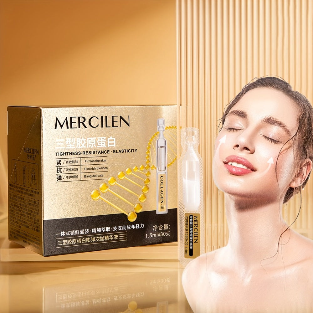 Face Serum Mercilen Plant Squalane and Collagen Type III Ampoule Box with 1.52oz Listed Quantity — image 8