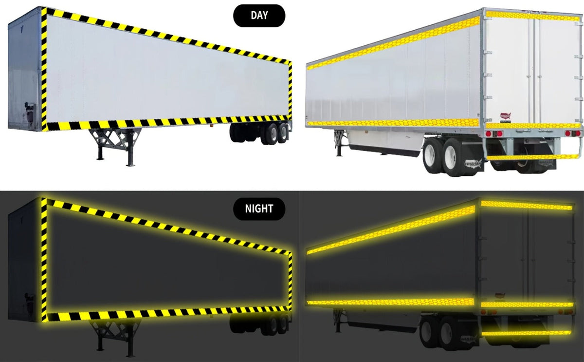 DOT-C2 Reflective Tape 2"x60' High Intensity Prismatic Self-Adhesive Safety Strip – Waterproof Wear-Resistant Ultra Bright fo
