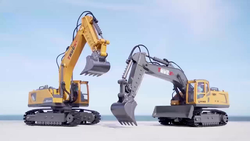 RC Excavator 120-Minute Battery Life Metal Shovel LED Lights with the Listed Color, Size or Set Options for Everyday Use — im