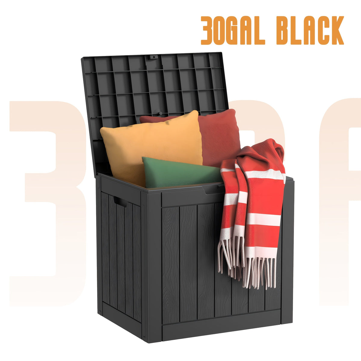 Deck Box | Outdoor Storage Bench Patio Rattan Pool Tools 400 LB Seat — image 9