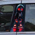 Pair of Red-Eyed Skull Character Car Decals, 19.7 x 9.8 Inch Each, for Smooth Exterior or Window Surfaces — image 1