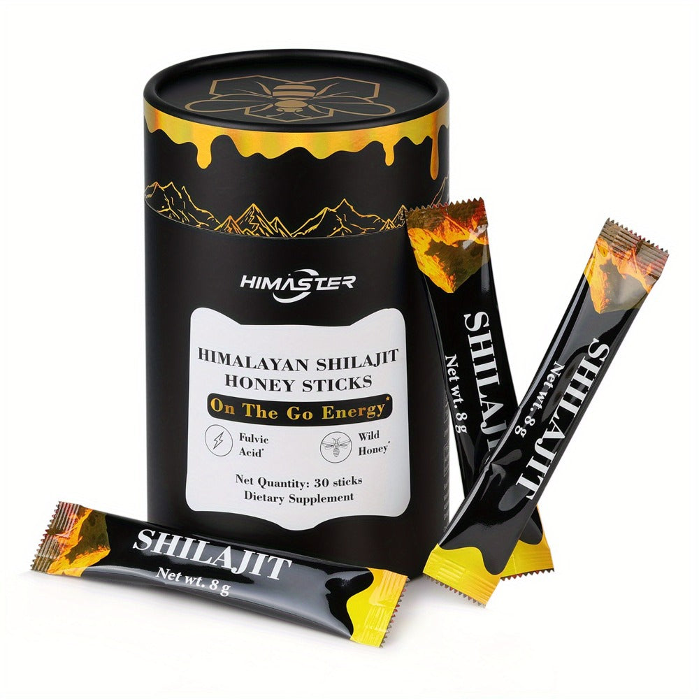 Herbal Supplement with HIMASTER Label, Himalayan Shilajit Honey Sticks, 30 Individually Wrapped 8g Sticks — image 12