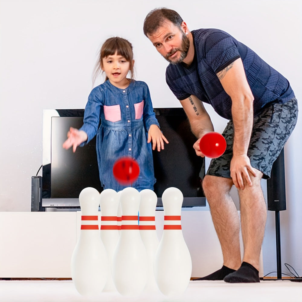 12-Piece Light-Up Bowling Set with 10 Glowing Pins, 2 Balls and 7.87-Inch Pin Height for Indoor or Outdoor Play — image 6