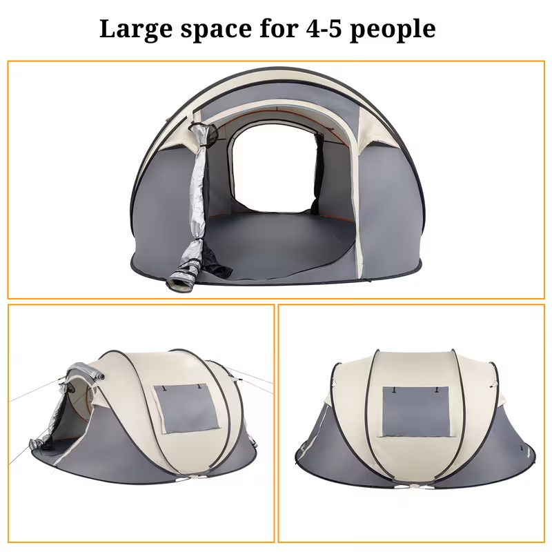 Camping Tent 5-8 Person Automatic Three-Pole Shelter, 110.24 x 82.68 x 47.24 Inches for Outdoor Camp Setup — image 12
