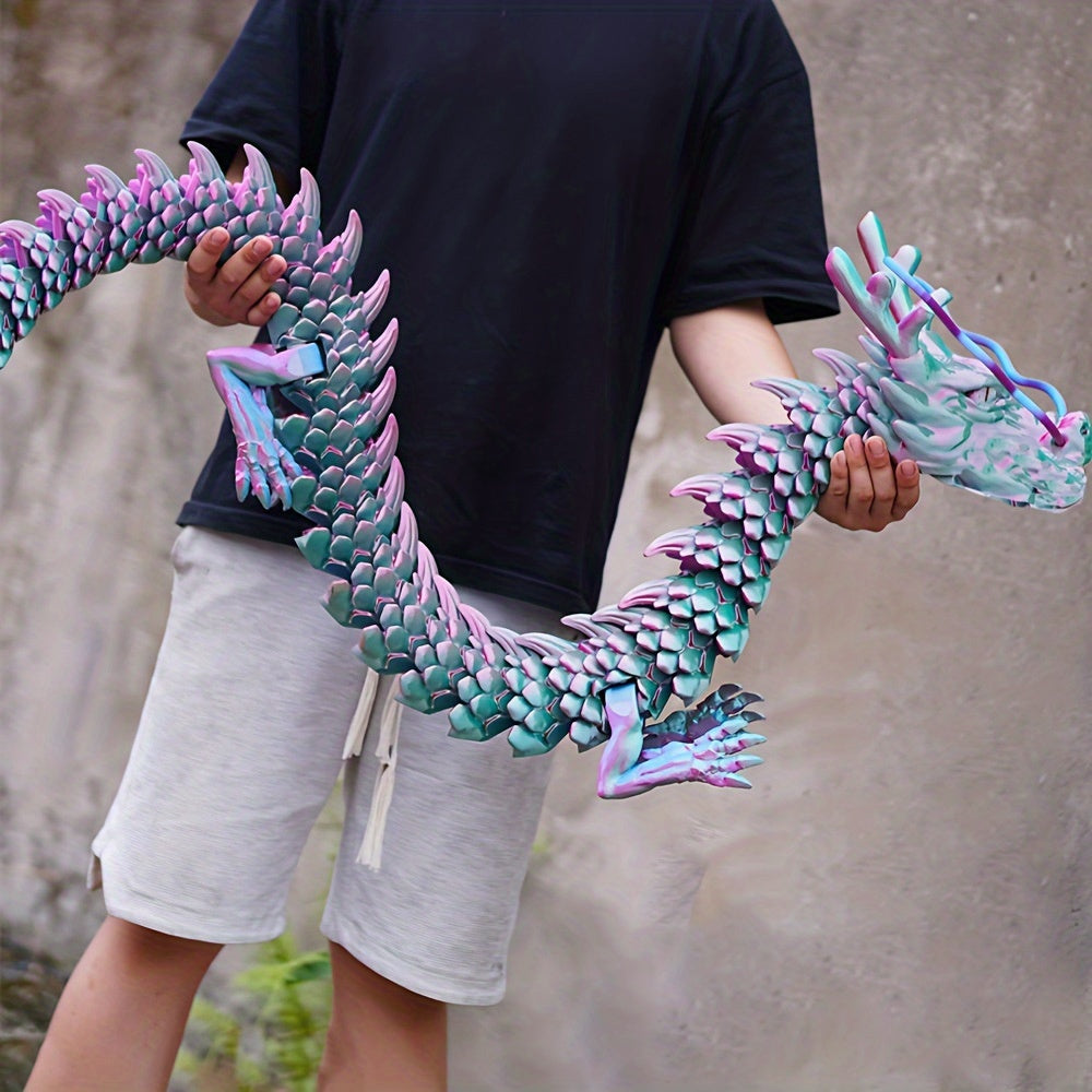 Crystal Dragon Fidget Toy 3D Printed Articulated Figure, Large Poseable Flexible Joints Fantasy Dragon — image 10