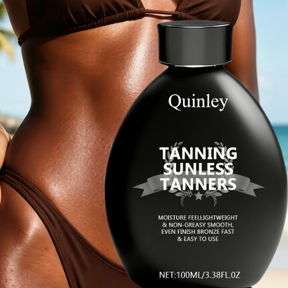 Sunless Self Tanner Lotion 3.38oz – Instant Deep Bronze Glow, Lightweight Non-Greasy Hydrating Self-Tanning Body Lotion — ima