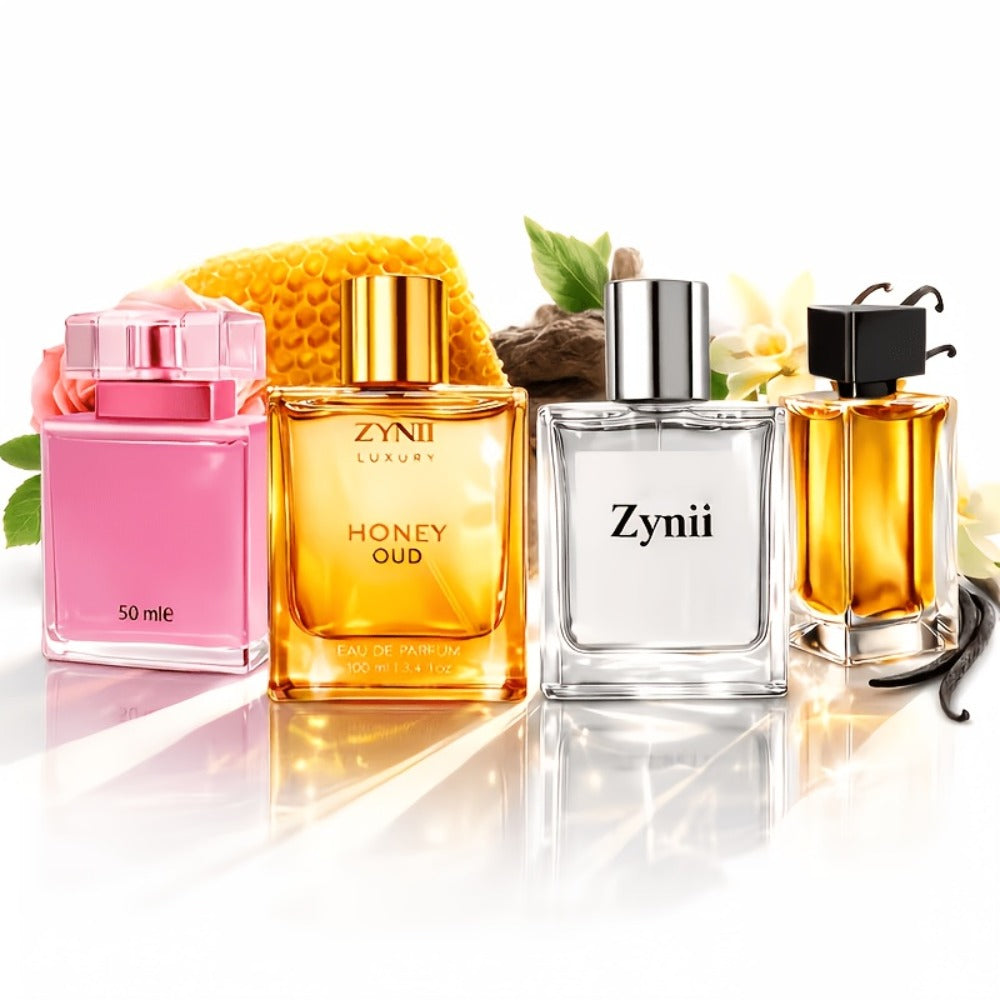 Women's Perfume Honey Oud Amber Collection with Four Floral, Fruit, Citrus and Musk Spray Options — image 12