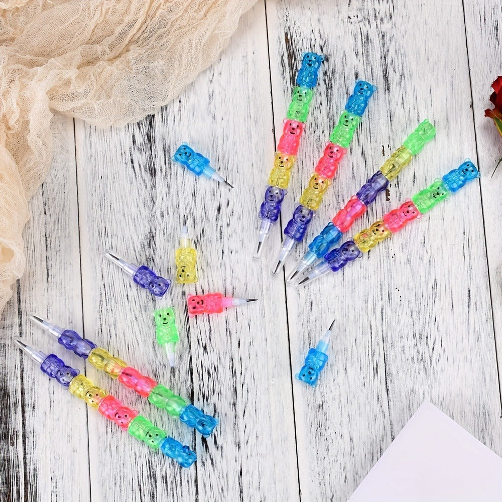 Bear Stackable Pencils 5-in-1 HB 59pcs No Sharpening Needed for Parties, Celebrations and Guest Favors — image 5