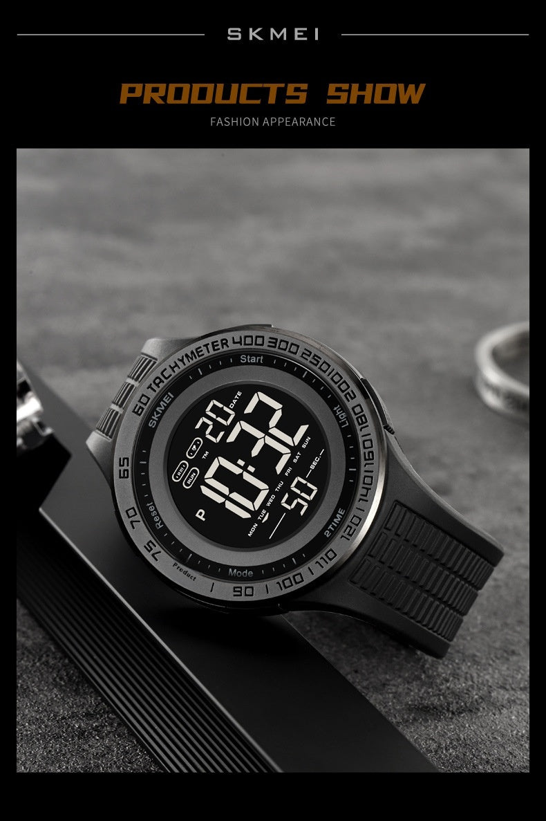 Men's Stylish And Versatile Electronic Watch Luminous Waterproof