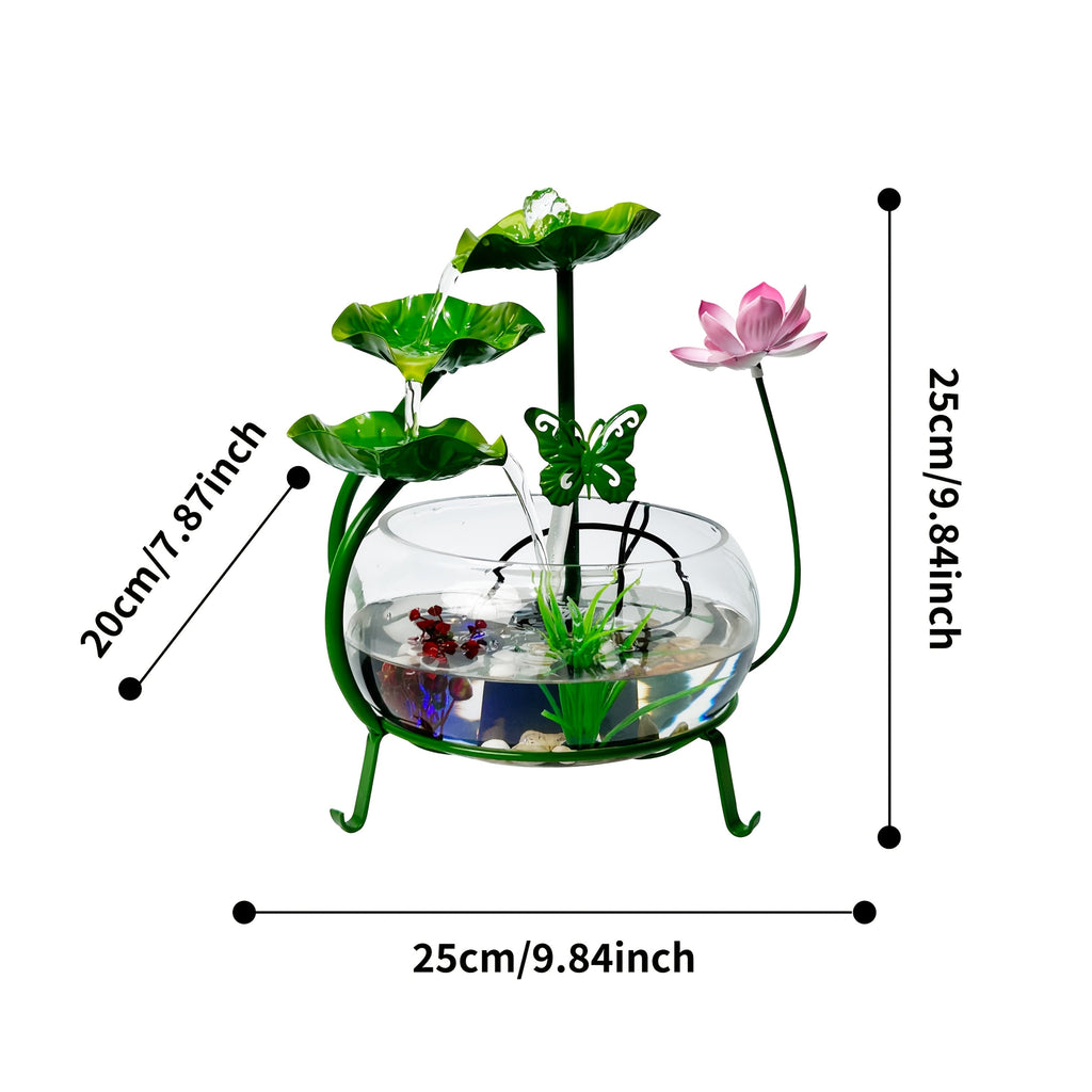 Desktop Water Fountain USB – Zen Tabletop Waterfall with Natural Rocks — image 5