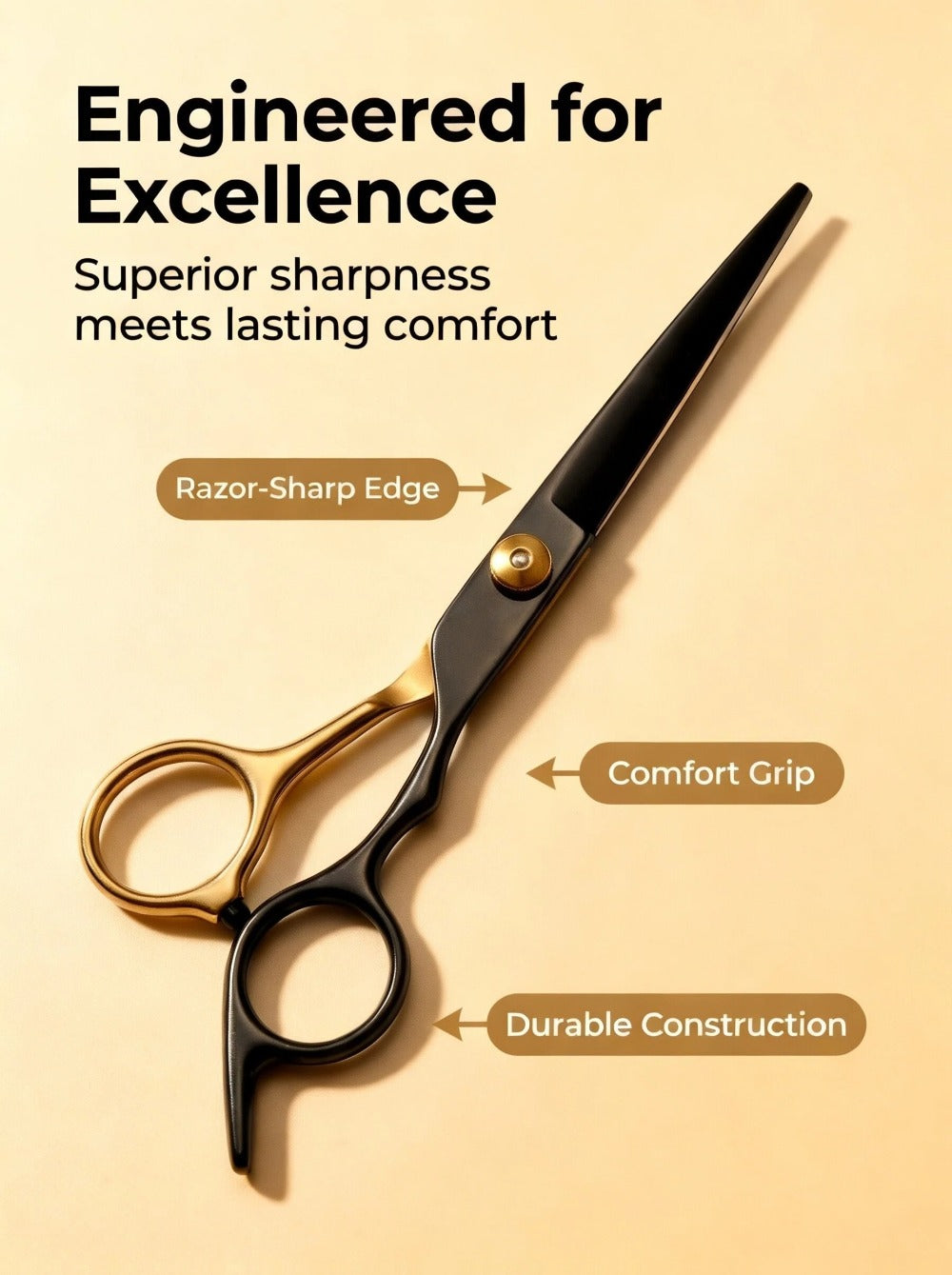 Hair Cutting Scissors Kit 13 Piece – Professional Barber Shears Set with Thinning Shears, Blending Scissors & Accessories — i