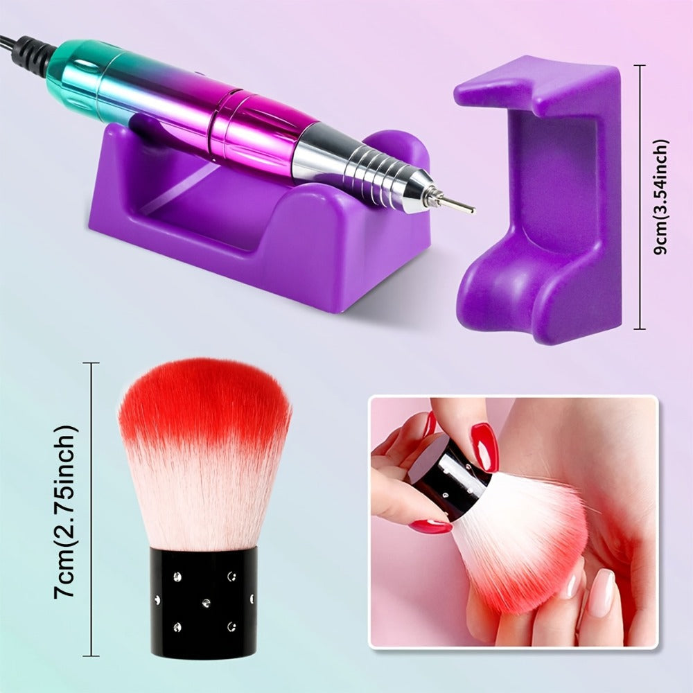 45000RPM Cordless Nail Drill Machine, Rechargeable Professional Electric Efile for Acrylic & Gel Nails — image 9