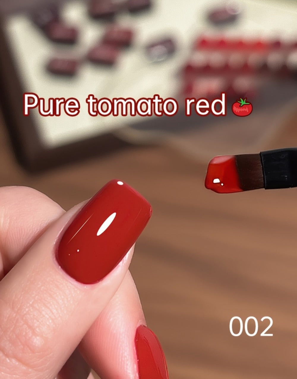 Gel Nail Polish Nine-Piece Ancola Red Solid Gel Set for Gradient and Ombre Nail Art in One Grid Case — image 14