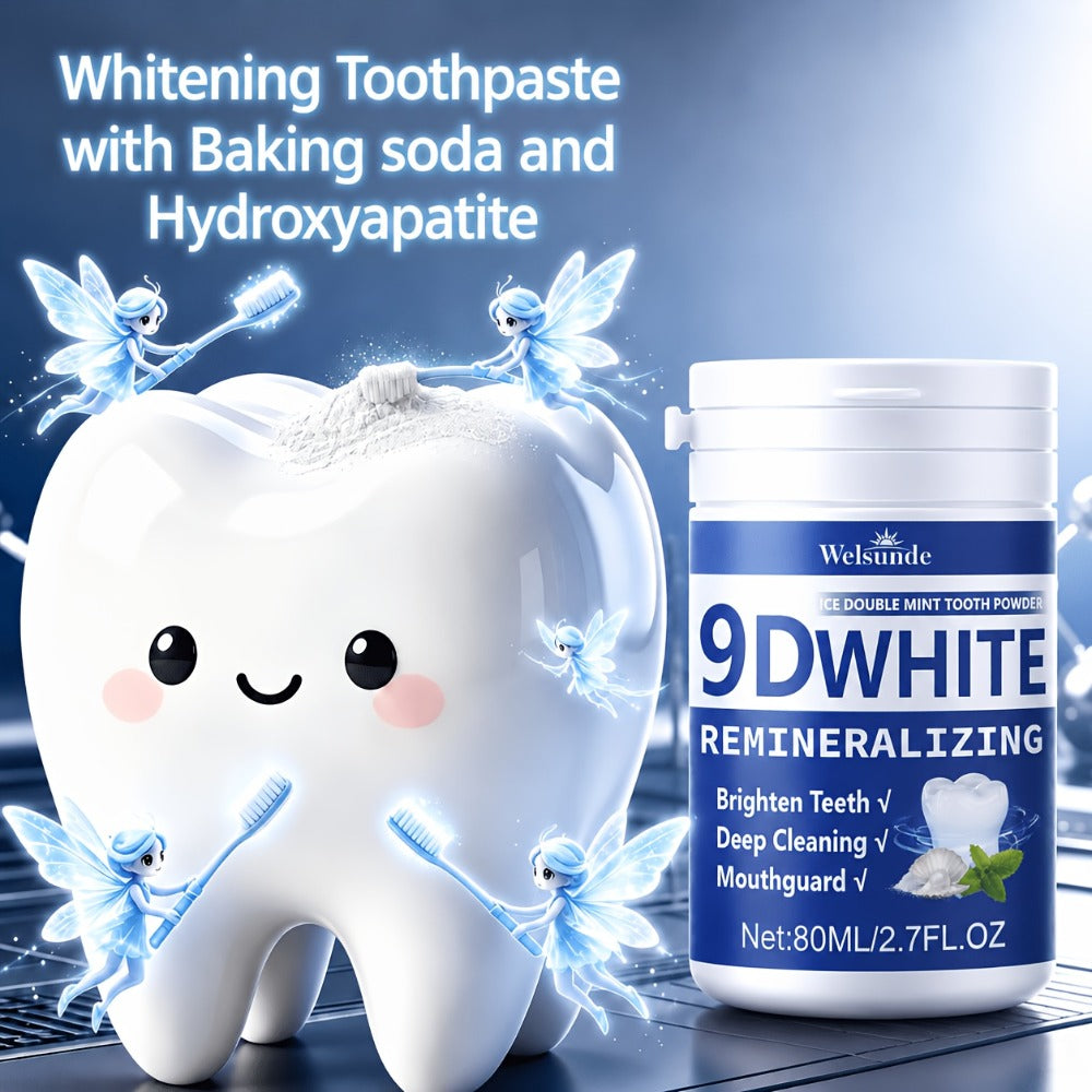 Hydroxyapatite Tooth Powder 2-Pack Remineralizing Fluoride-Free Deep Cleaning Whitening Mint Toothpowder — image 4