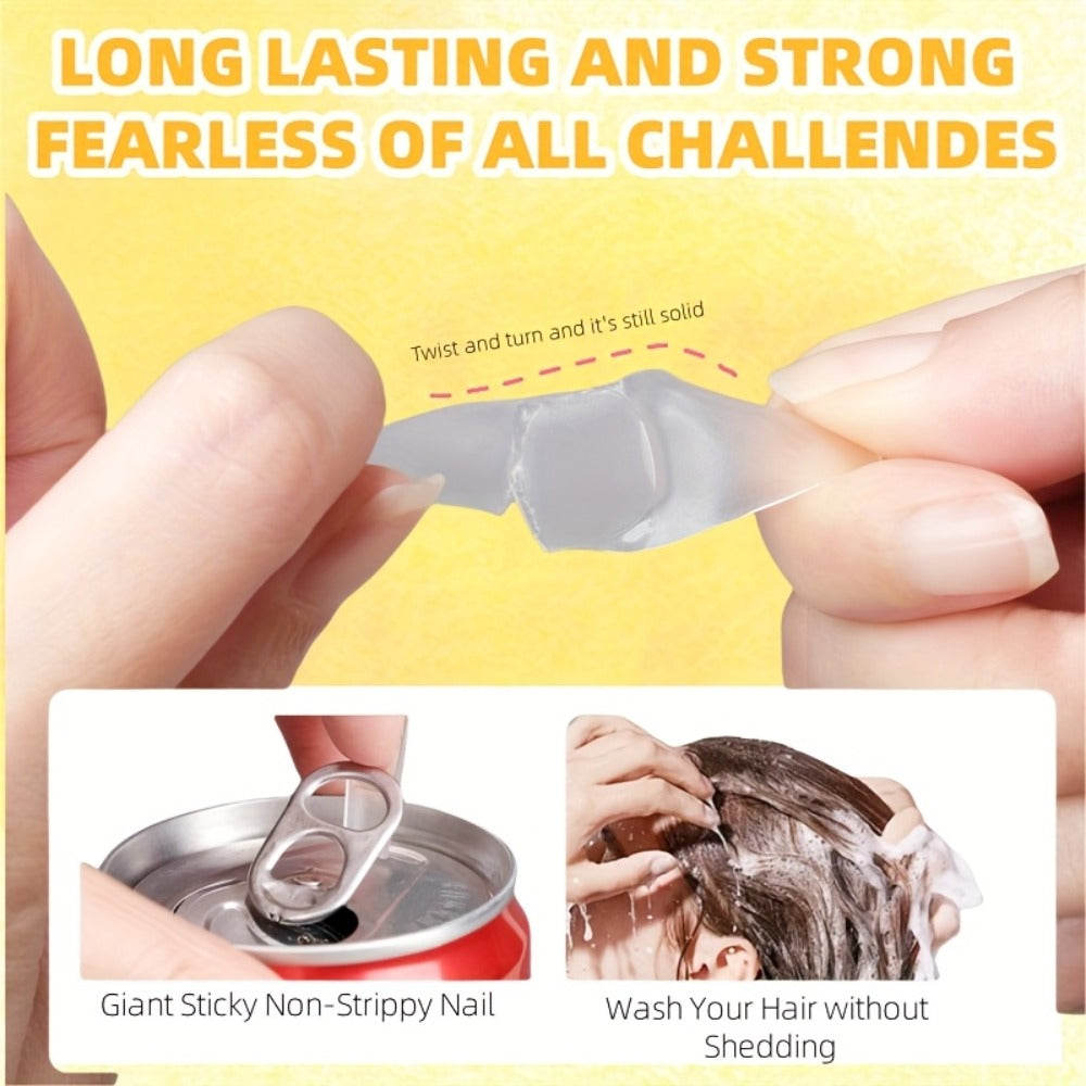Nail Glue 2 Pack 25g Each Super Strong Waterproof Extra Hold – Fast Drying No Lamp Needed Long Lasting Press On Nail Adhesive