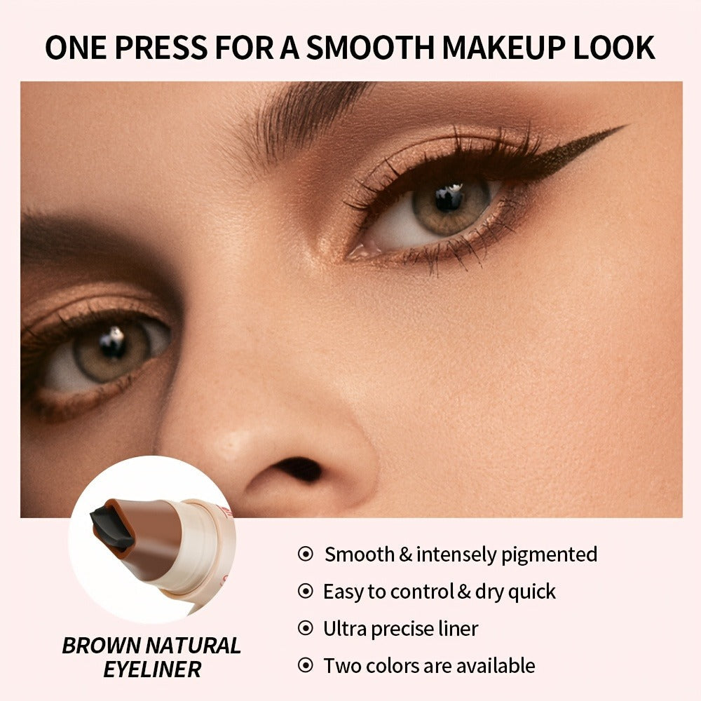 Double-Ended Wing Stamp Eyeliner Pen Three-Pack in Natural Black or Coffee Brown Color Options — image 12