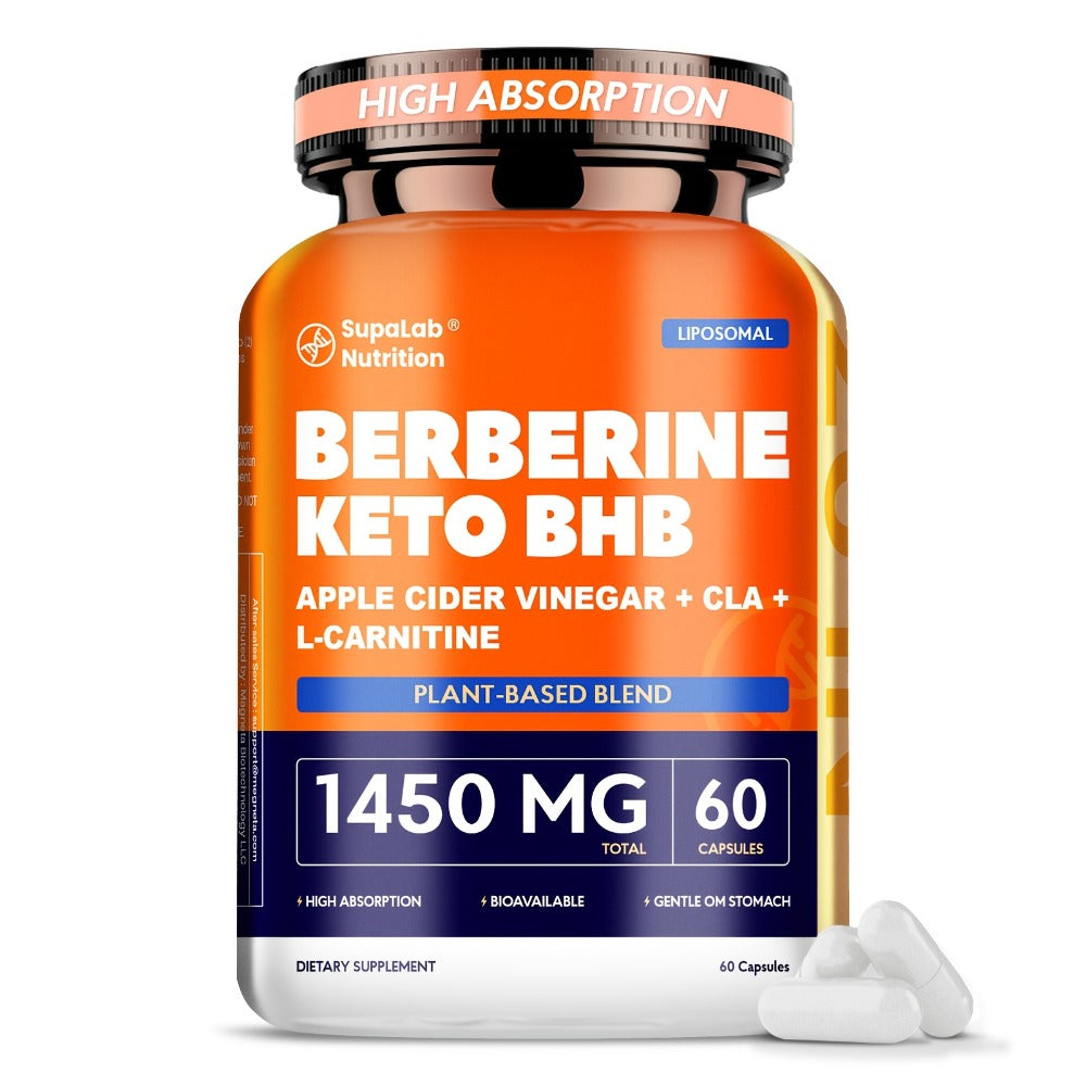 Herbal Weight Loss Capsules with White Kidney Bean & Berberine, Gut Health, Daily Energy & Body Reshape Diet Supplement for W