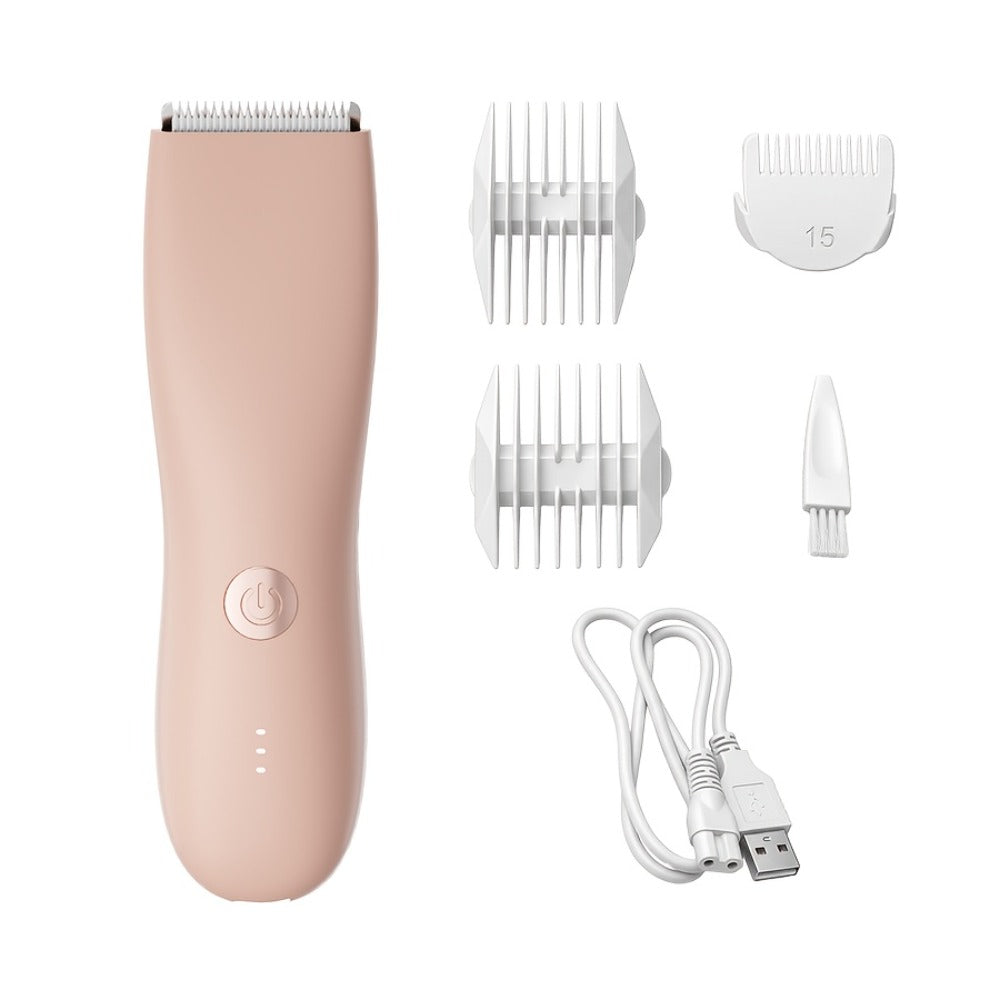 Ceramic-Blade Body Hair Trimmer with IPX6 Rating, Three Guide Guards and Four Color Options — image 5