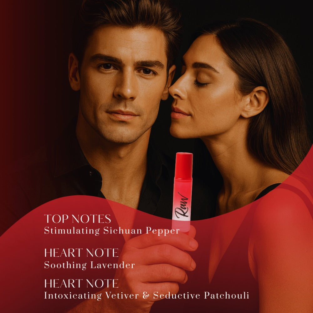 Cologne Roll-On for Men RawChemistry Raw 0.34 oz with Red Carton and Compact Oil Applicator — image 2
