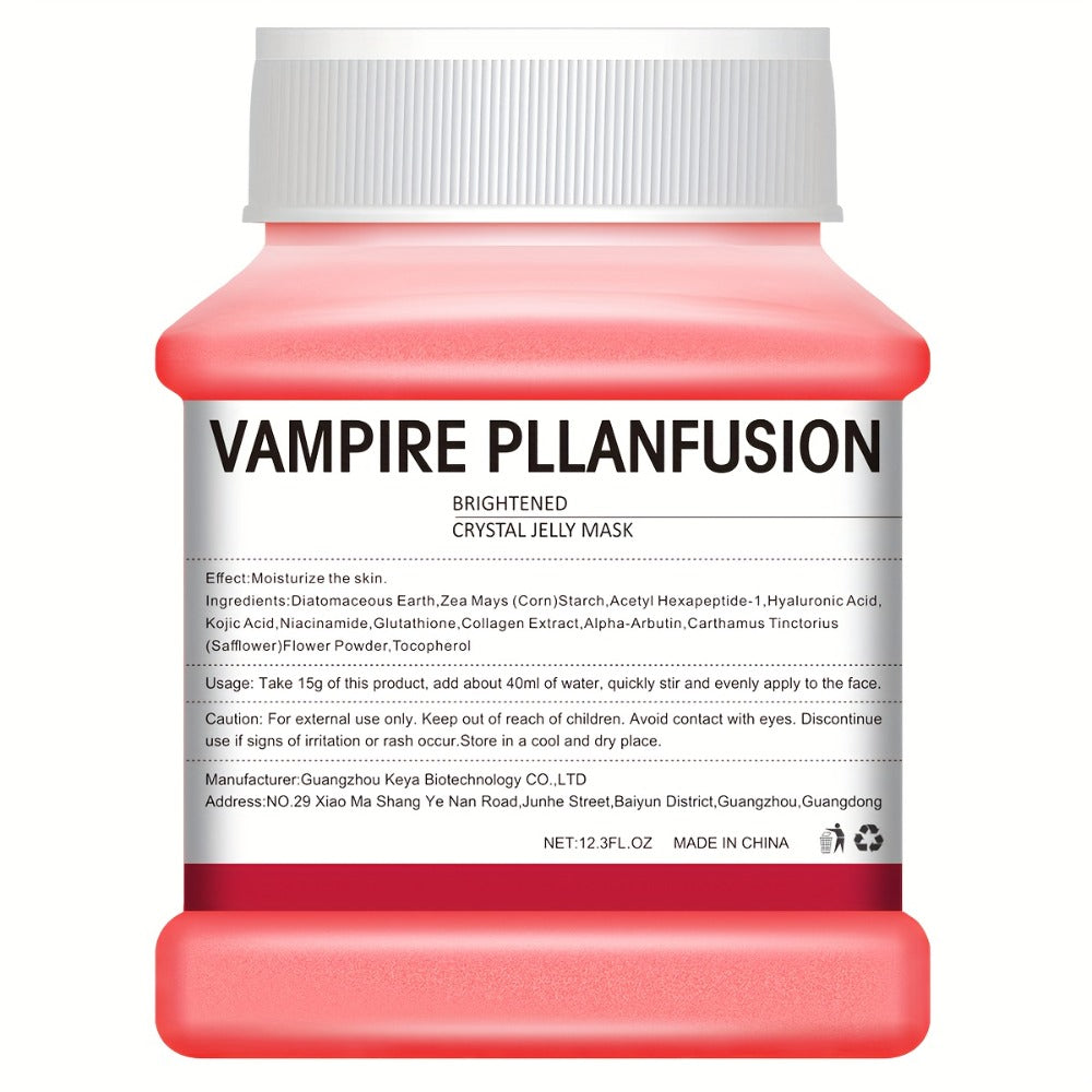 Lactic Acid Jelly Peel-Off Face Mask 12.3 fl oz - Vampire Plasma Exfoliating Mask for Bath Time, Home Spa and Personal Care —