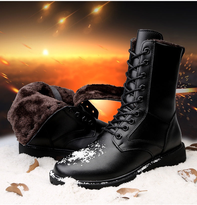 Men's Zipper High Top British Soft Sole Leather Martin Boots