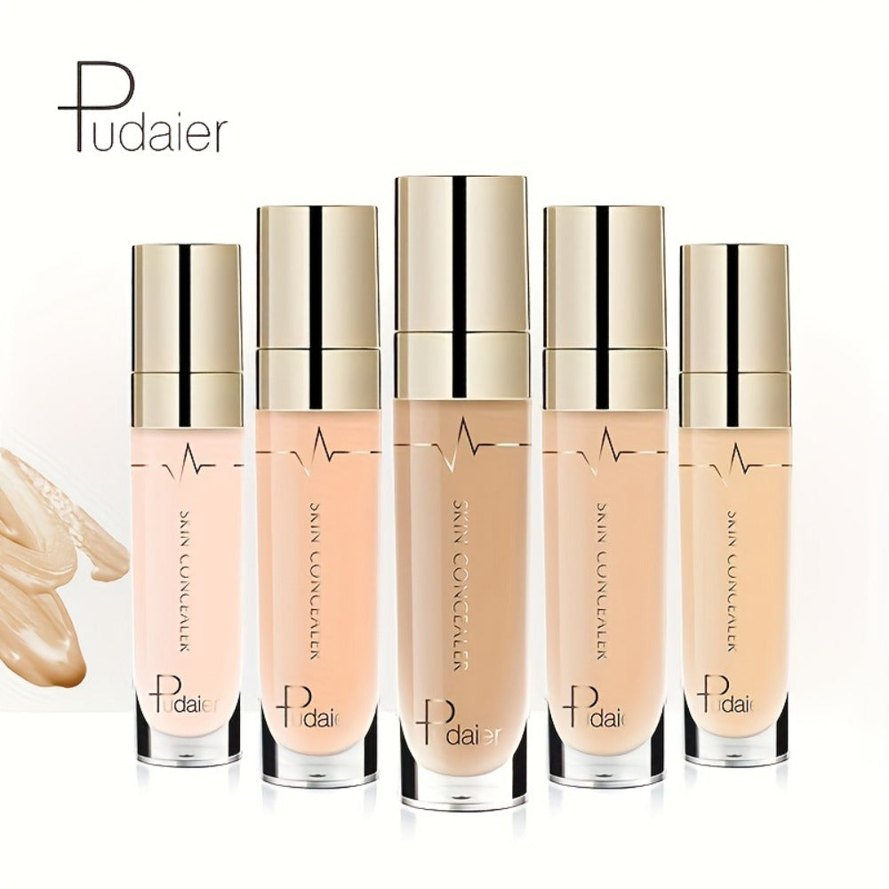 Under Eye Concealer 2PCS Set – Dark Circles & Wrinkle Coverage Waterproof Long-Lasting Liquid Concealer Stick with Plant Squa