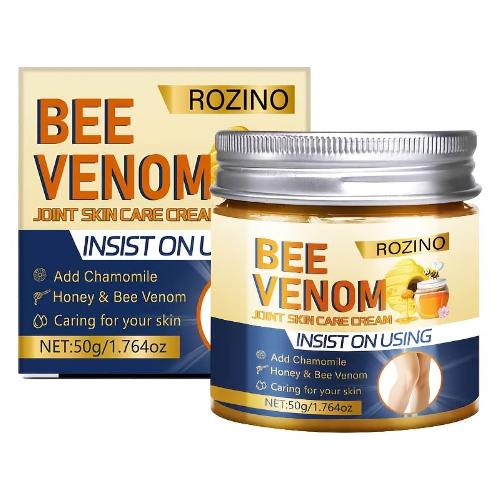 Vitamin C & Glycerin Bee Venom Joint Cream 2PCS 50g Each – Brightening Deep Moisturizing Body Cream for Dry Rough Skin on Arm