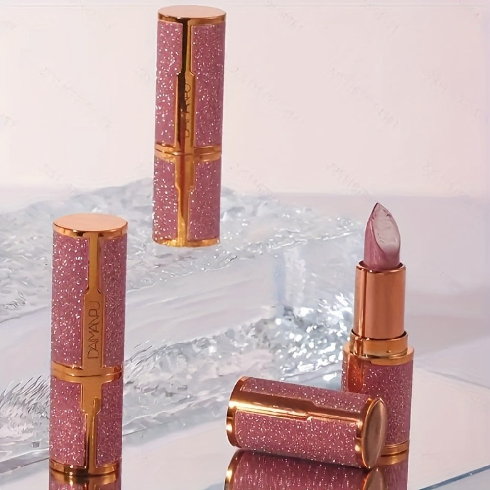 Shimmer Lipstick Set 2 Piece, Starry Sky High Gloss Waterproof Lip Color, Durable Glossy Shiny Lips Makeup for Women — image 