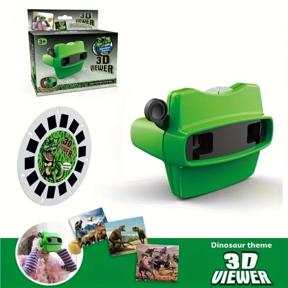 3D Slide Viewer Toy for Kids Ages 3+, Screen-Free Sideshow Projector with Space Ocean Animals Dinosaurs Slides — image 3