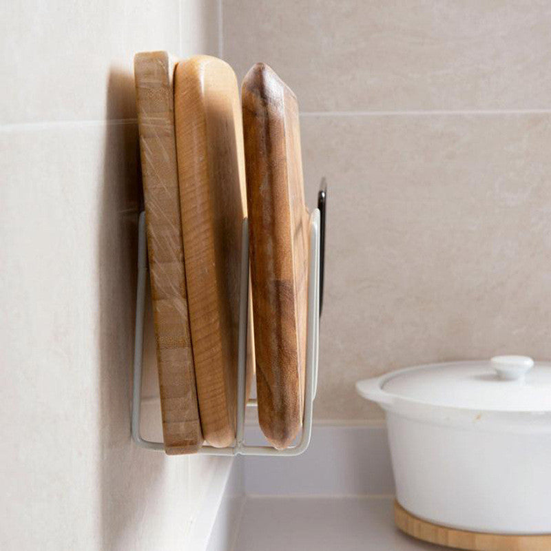 Kitchen storage rack household cutting board rack