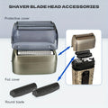 Cordless Electric Foil Shaver Grooming Kit for Men with Barber Shears Beard Mustache Trimmer Bald Head Razor Haircutting Set 