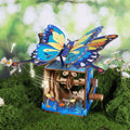 Wooden Butterfly Music Box Model Kit with Colour Butterfly or Natural Butterfly Music Box Checkout Options — image 1