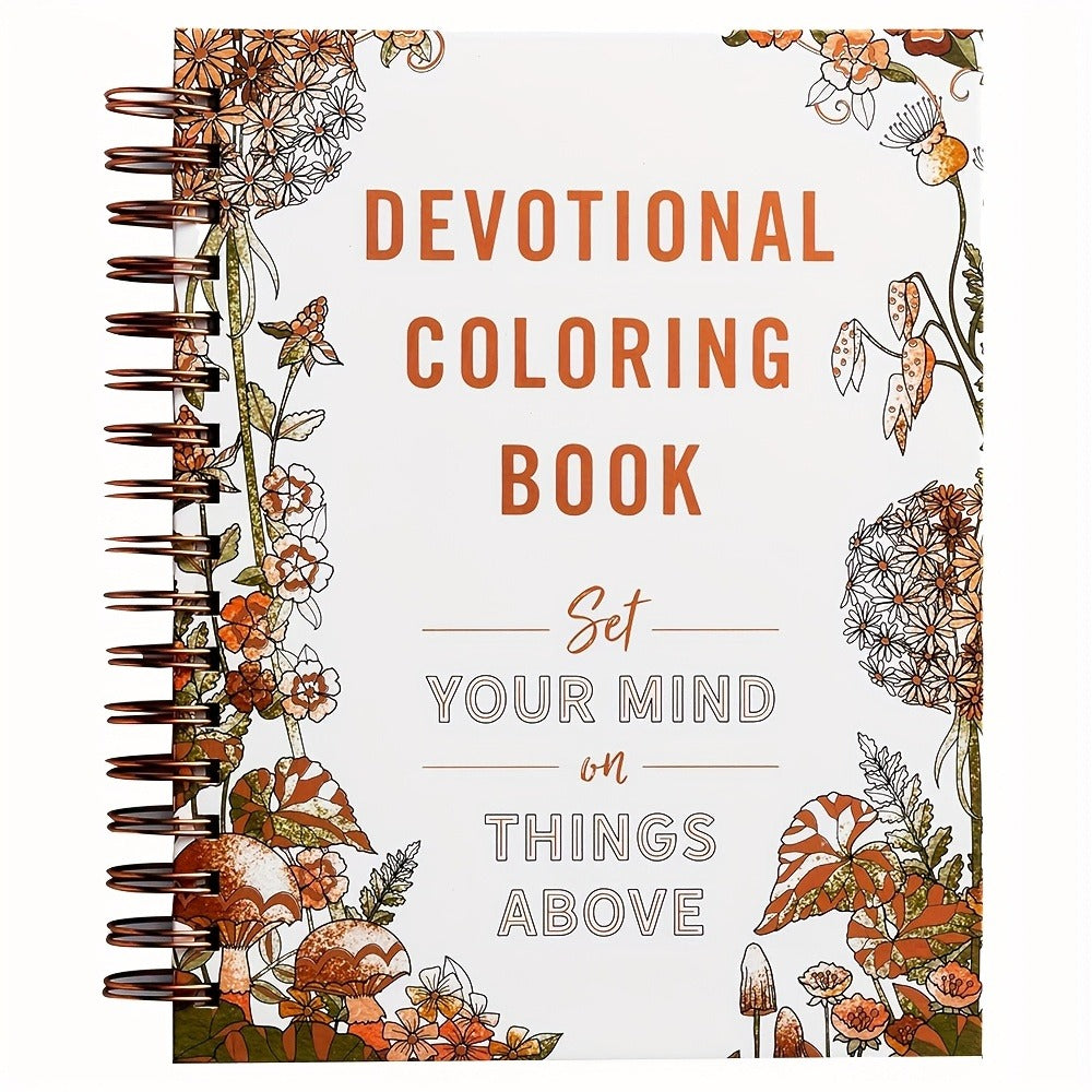Christian Coloring Book for Adults, Devotional Faith-Based Mindfulness Art with Scripture, Guided Meditation & Stress Pages f