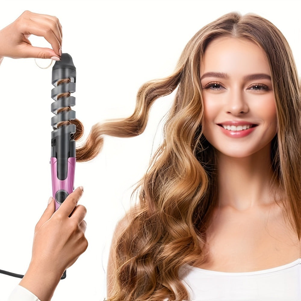 Spiral Curling Wand for Women Professional Hair Curler Electric Curl Iron Fast Heat-Up Waves, for Home, Travel and Salon Hair