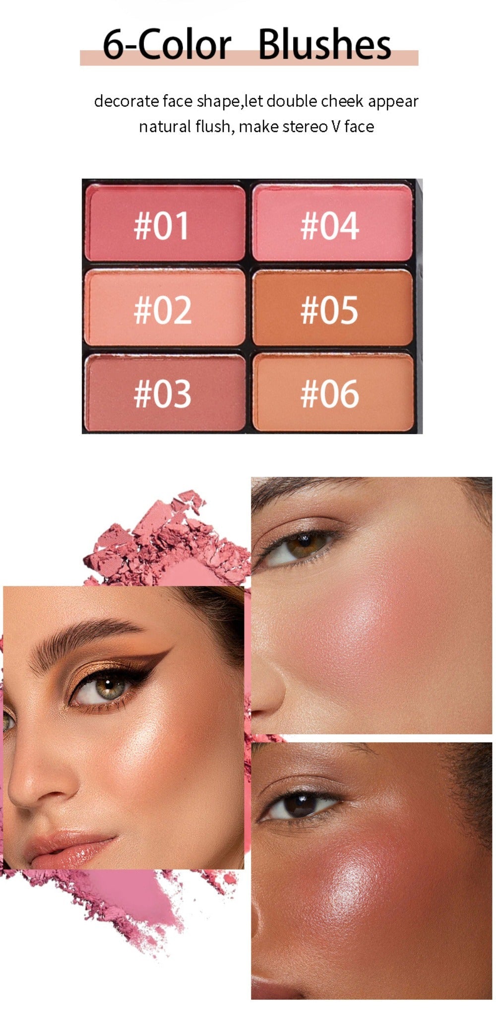Makeup Kit 58-Color Black Mirror Case with Sliding Trays for Face, Eye and Lip Cosmetics plus Application Tools — image 18