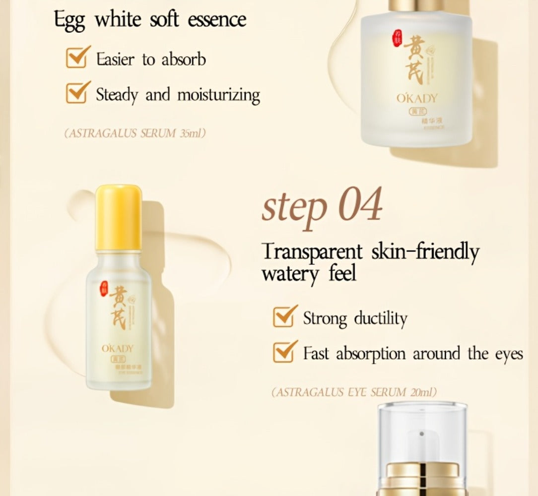 Astragalus Skincare Set 6pcs Antioxidant, Face Cream Essence Cleanser Toner Eye Cream Sleep Mask — image 16