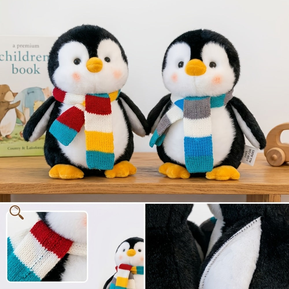 Stuffed Animal Scarf Penguin with Blue or Yellow Accessory Option and One-Piece Configuration — image 8
