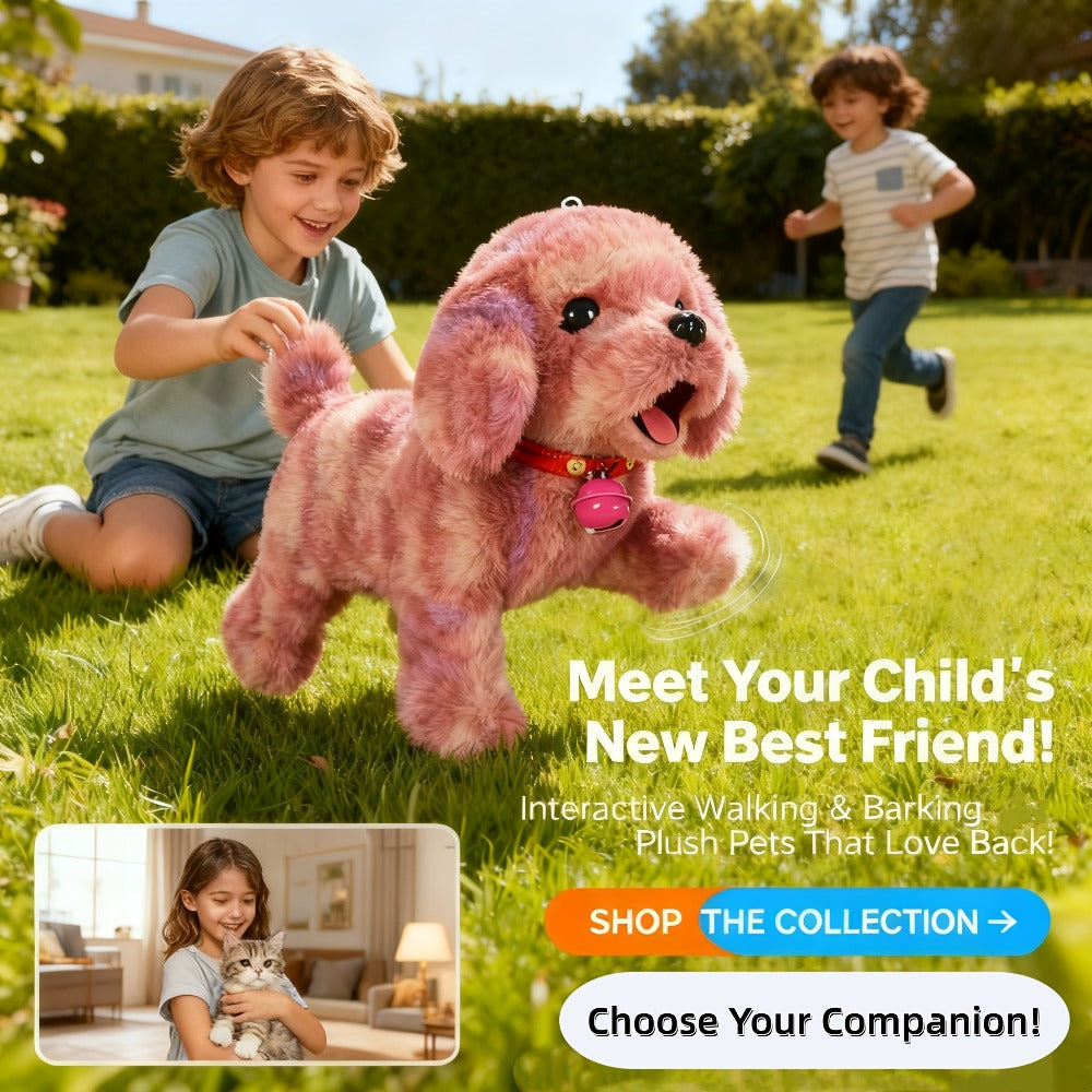 Electronic Walking Plush Animal Toys with Nine Dog, Cat or Chick Styles and Boxed or Boxless Options — image 2